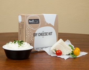 DIY Ricotta & Farmers Cheese Kit, Cheesemaking Bundle, Foodie Gift