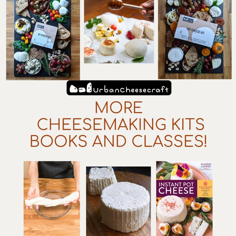 Mozzarella Making Kit, Ricotta Cheesemaking Kit, 1 Hour 4 Batches, Fun Gift for Cheese Lover, Date Night Cooking Activity, DIY Cheese Kit image 10