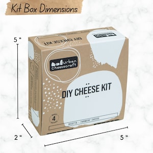 Ricotta Cheese Making Kit, Easy Cheesemaking Kit for Beginners, Foodie Gift Bag, Date Night Idea, Cooking Activity, Gift for Cheese Lover image 5