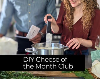 DIY Cheese Making Kit | 3-Month Gourmet Foodie Experience Gift