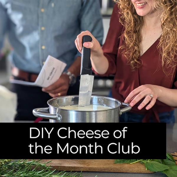 DIY Cheese Making Kit | 3-Month Gourmet Foodie Experience Gift