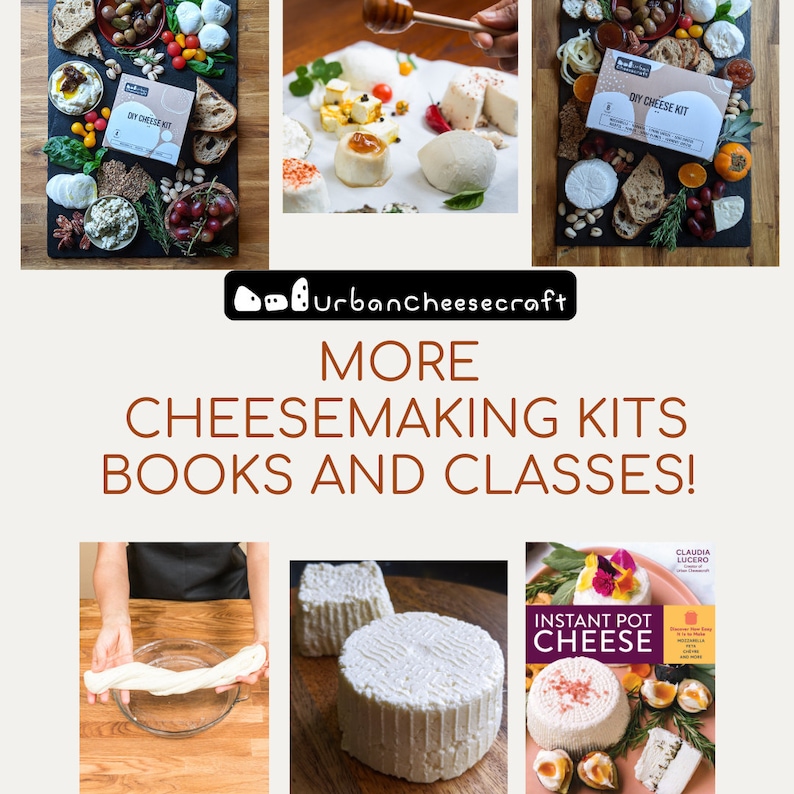 Ricotta Cheese Making Kit, Easy Cheesemaking Kit for Beginners, Foodie Gift Bag, Date Night Idea, Cooking Activity, Gift for Cheese Lover image 9