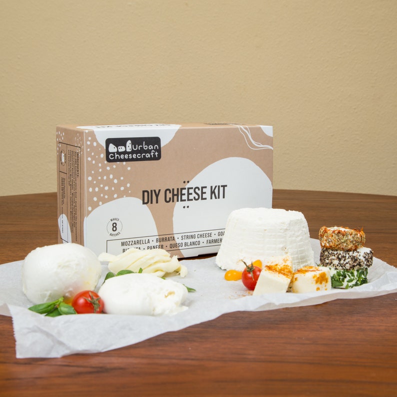 Deluxe Cheesemaking Kit 8 Cheeses Burrata Mozzarella String Cheese Ricotta Paneer Queso Blanco Goat DIY Cheese Kit Homemade for Beginner image 6