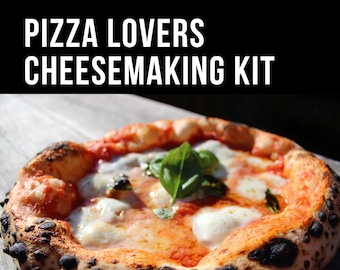 Gift for Pizza Lover, Make Mozzarella Ricotta, DIY Cheese Making Kit, Experience Gift for Cheese Lover, Family Pizza Night, Mozzarella Kit