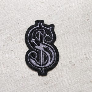 Iron-on Dollar Patch, Embroidered Badge to Iron on or Sew on, Embroidery Patch, Customization of Clothing and Accessories, Gift