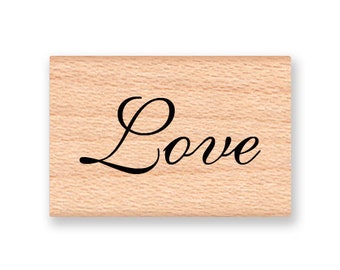 Love Stamp Wedding Decor Elegant Script Font Wedding Favors Thank You Notes Wedding Shower Decor wood mounted rubber stamp (13-52)