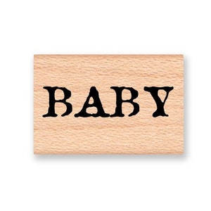 BABY Rubber Stamp~Baby Word~Baby Shower~Announcement~New Born~ Wood Mounted Rubber Stamp(14-37)
