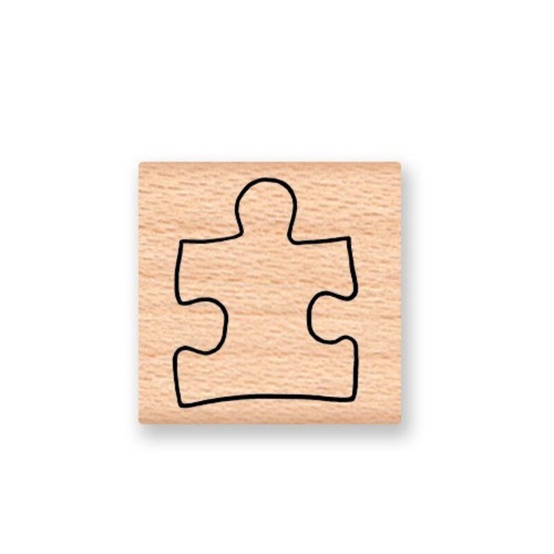 Custom Puzzle Piece Stamp Etsy