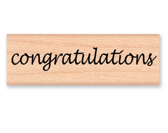 congratulations~Rubber Stamp and welcome little one~ Rubber Stamp~New Baby Shower Decor~Wood Mounted Stamp (43-37 W)(43-36 C) )