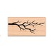 TREE BRANCH Rubber Stamp~Silhouette Branches~BareTwigs~Woods Forest Rustic Decor~Winter Fall Autumn Season DIY Crafts~wood mounted  (32-25)