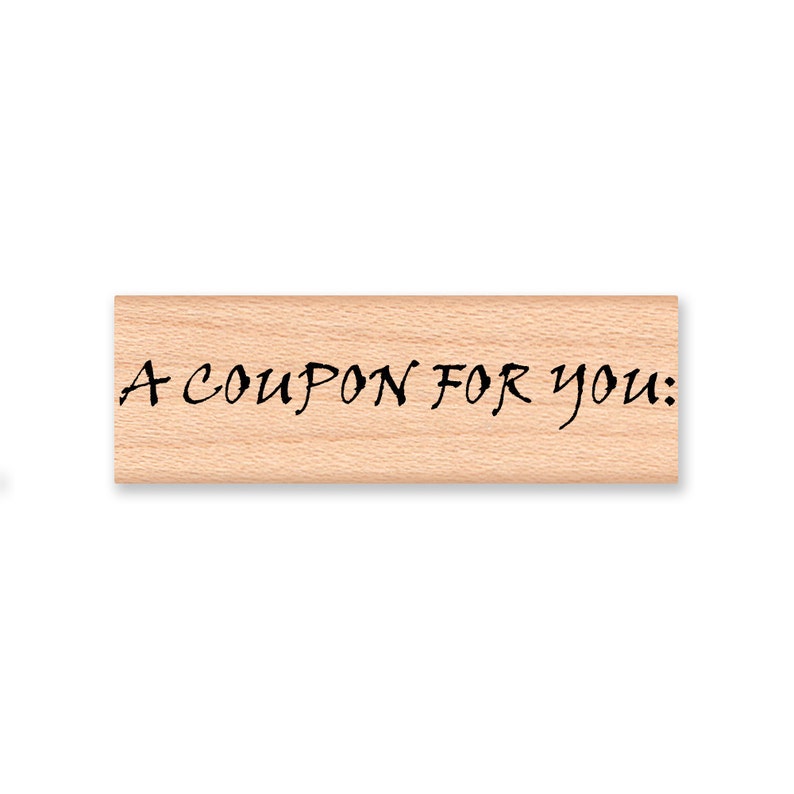 A Coupon For You: mcrs 12-28 Wood Mounted Rubber Stamp