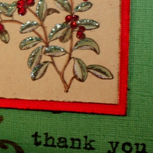 LINGONBERRIES Cranberries Rubber Stamp~christmas Holiday Cranberry Bush ...