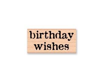 HAPPY BIRTHDAY - Wood Mounted Rubber Stamp (MCRS 08-30) - Etsy