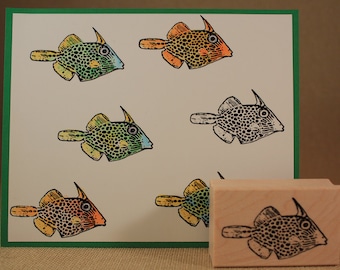 TROPICAL FISH Rubber Stamp~Ocean Sea Fish~Wood Mounted Rubber Stamp by Mountainside Crafts (24-23)