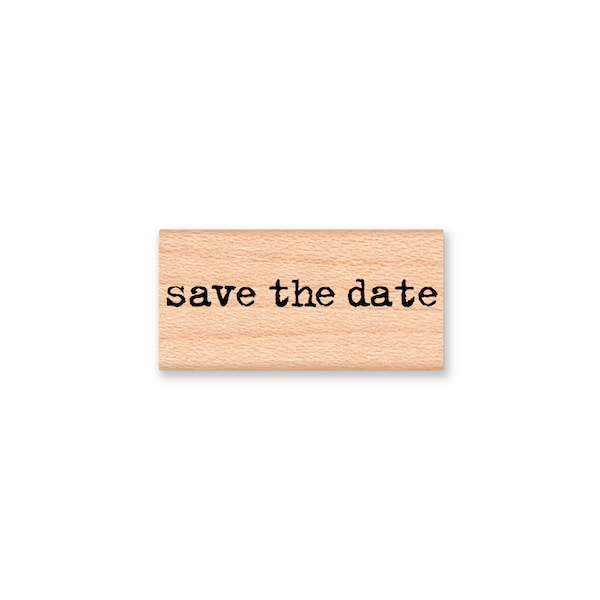save the date rubber stamp type font words sentiment engagement or party invitation wedding invite wood mounted rubber stamp (18-12/43/35)