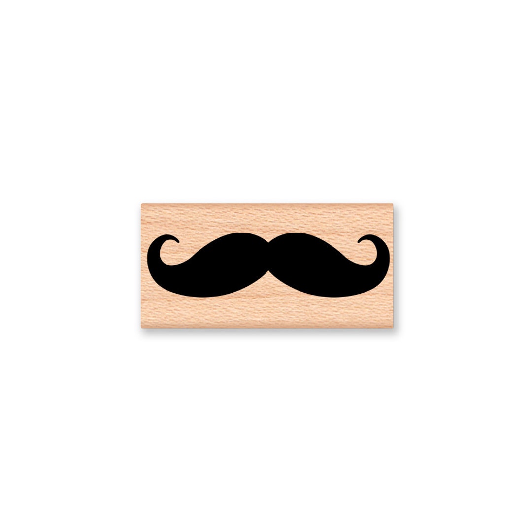 MUSTACHE Rubber Stamphandlebar Mustachebar - Etsy