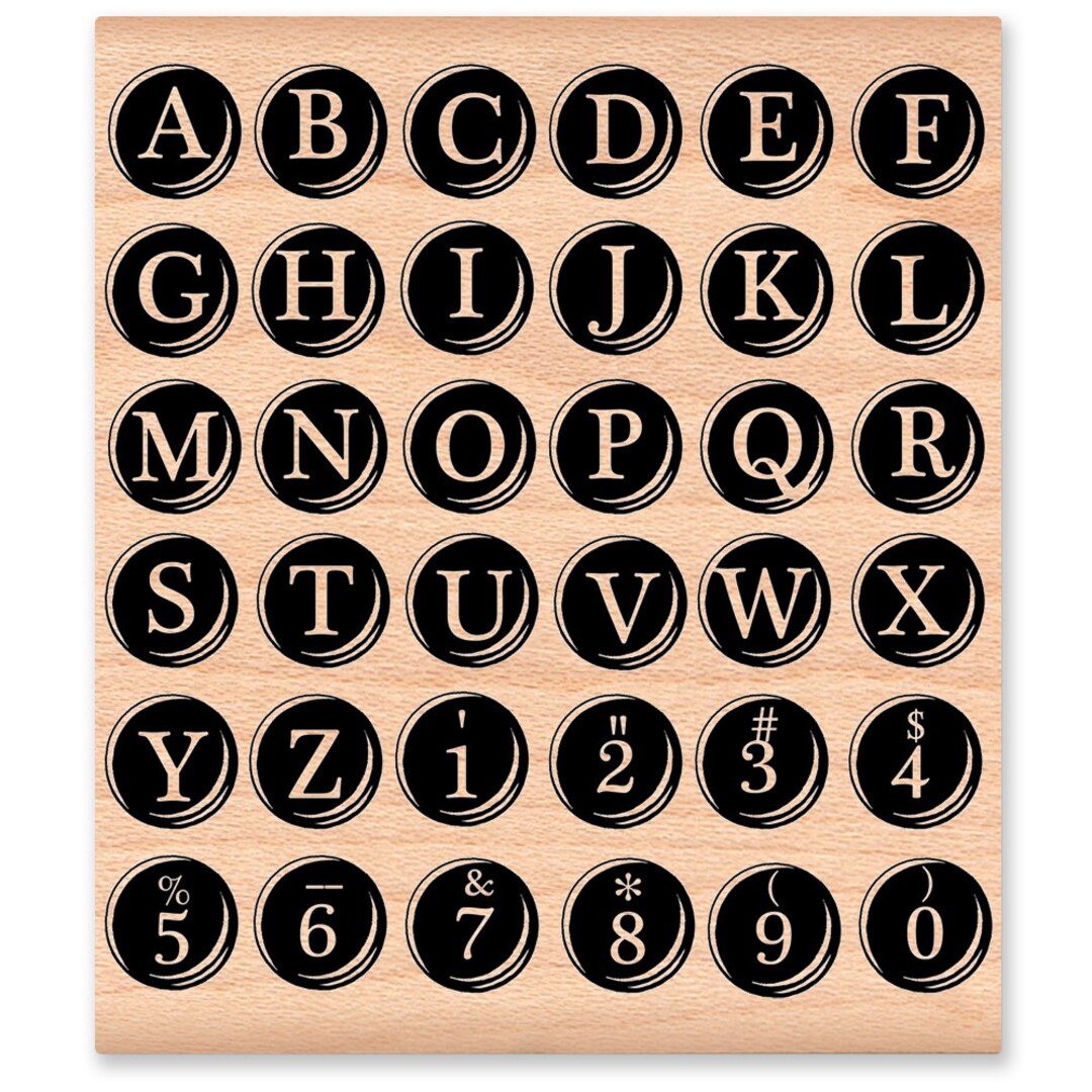 Thank You Typewriter Font Wooden Rubber Stamp Crafts Party Supply Papercraft