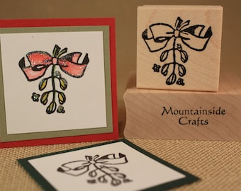 MISTLETOE- Wood Mounted Rubber Stamp (MCRS 24-07)