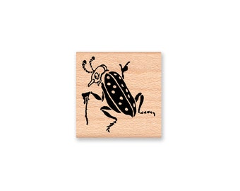 BEETLE BUG-Wood Mounted Rubber Stamp (MCRS 27-15)