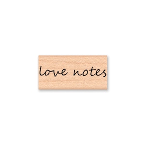 NOTAS DE AMOR - Sello de goma montado en madera (mcrs 08-09)