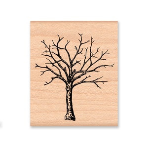 BARE TREE Rubber Stamp~Perfect Tree Stamp for Autumn and Fall Crafting~Spooky Halloween Tree (29-18)