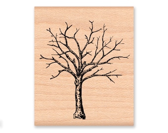 BARE TREE Rubber Stamp~Perfect Tree Stamp for Autumn and Fall Crafting~Spooky Halloween Tree (29-18)