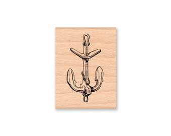 ANCHOR Rubber Stamp~Nautical Ocean Theme~Summer Sailing~Wood Mounted Stamp by Mountainside Crafts ( 22-02)