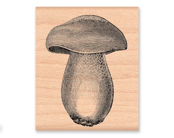 MUSHROOM RUBBER STAMP~Large or Small~Toadstool~Country~Wild Forest Woods~Fungi~Crafting Card Supplies~Mountainside Crafts (36-06L)(36-07S)