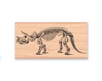 Pterodactyl-dinosaur-large or Small Wood Block Mounted Rubber