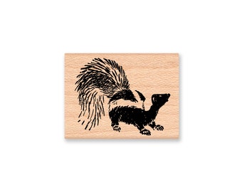 SKUNK-Wood Mounted Rubber Stamp (MCRS 27-26)