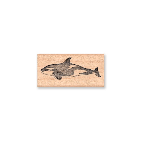 Whale Message Wooden Stamp Whale Message Wooden Stamp
