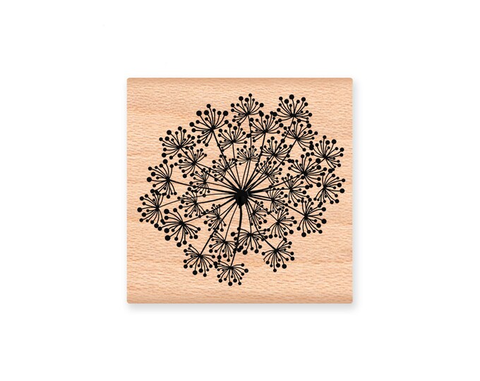 QUEEN ANNE'S LACE Rubber Stamp~two Stamp Set Flower and Petal~dandelion ...