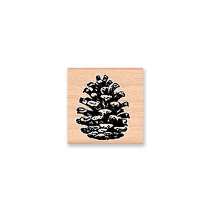 PINE CONE Rubber Stamp~-Wood Mounted Rubber Stamp by Mountainside Crafts (24-25)