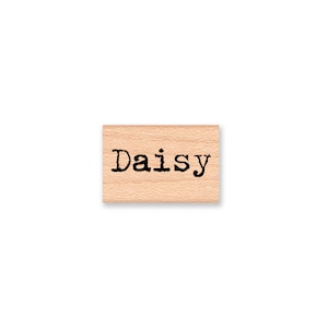 Daisy Rubber Stamp~Saying Sentiment~Words~Tiny~Flower~Wedding~Engagement~Save the Date~Announcement~Wood Mounted~Mountainside Crafts (35-19)