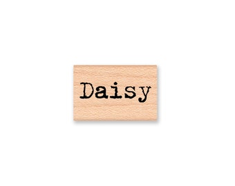 Daisy Rubber Stamp~Saying Sentiment~Words~Tiny~Flower~Wedding~Engagement~Save the Date~Announcement~Wood Mounted~Mountainside Crafts (35-19)