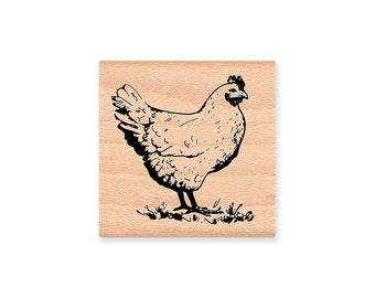 CHICKEN RUBBER STAMP Country Chicken Hen Poultry Farmer Farm Animal Chicken Eggs Bird Mother Hen Kitchen Decor (31-25)