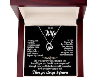 To My Wife Necklace Wife Gift from Husband, Anniversary Gift, Wife Birthday, Romantic Gift, Christmas Gift for Wife,Wife Necklace,Women Gift