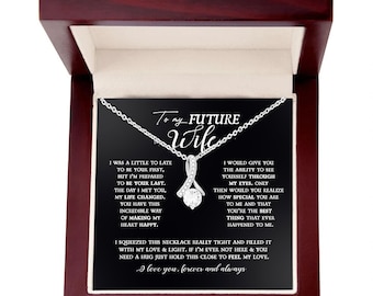 To My Future Wife Gift, To My Soulmate, Wife Necklace, Wife Birthday Gift, Gift For Fiance, Girlfriend Necklace, Gift For Wife
