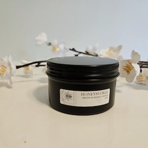 Honeysuckle Beeswax Blend 4oz Jar Candle