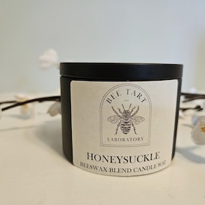 Honeysuckle Beeswax Blend 8oz Jar Candle