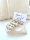 Travertine Limestone Card Holder | Wedding Place Card product logo