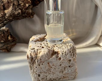 Travertine Fragment | Broken Stone Cube for Photography & Interior Design | Decorative Marble Fragment | Raw Limestone Pieces