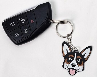 Corgi Keychain: Dog Lover Gift