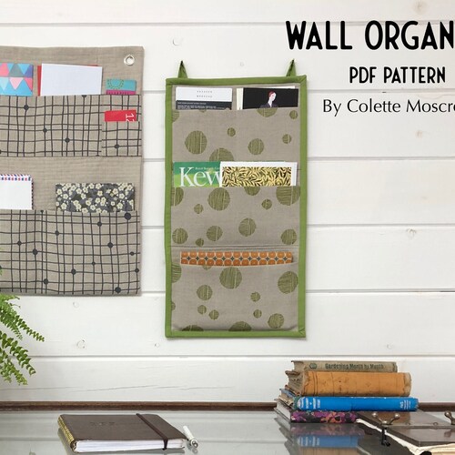 Wall Organiser PDF Sewing Pattern to Make Hanging Storage Etsy