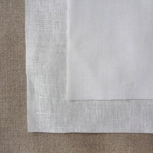 base cloth fat quarters linen and cotton for embroidery, quilting and sewing projects. image 4