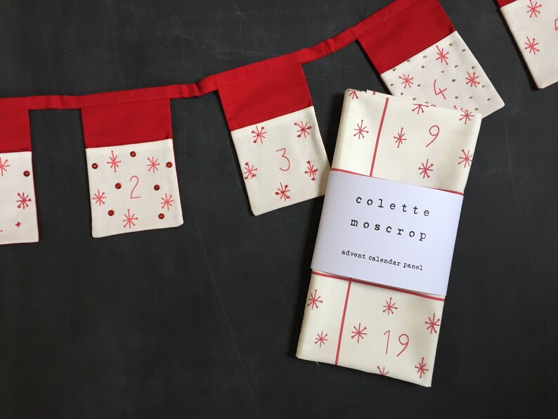 Fabric Advent Calendar Numbers