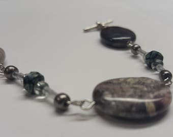 Porcelain Jasper Beaded Bracelet