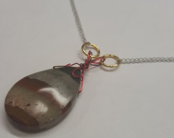 Multicolor Wirework Jasper Necklace
