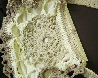 Soft Cotton Lace Shoulder Bag