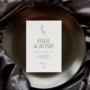 Invito di Matrimonio Elegante e Personalizzato | Design Minimalista | Invito Nozze Digitale